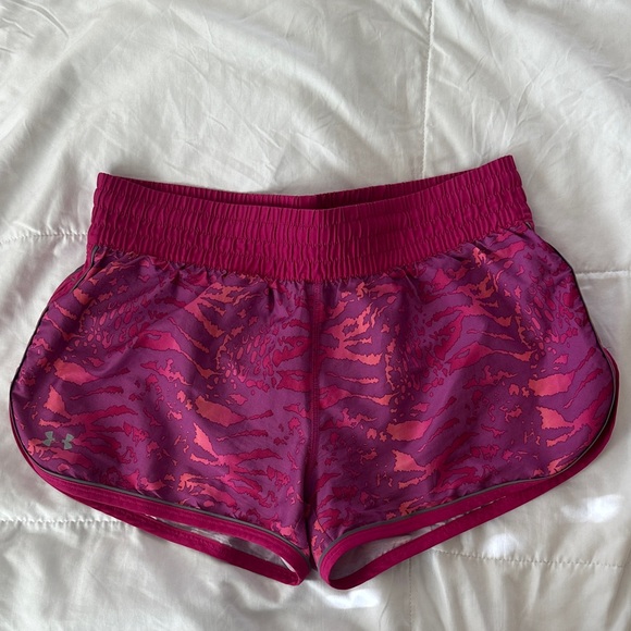 Under Armour Women's Athletic Shorts - Pink and Purple - Picture 1 of 6